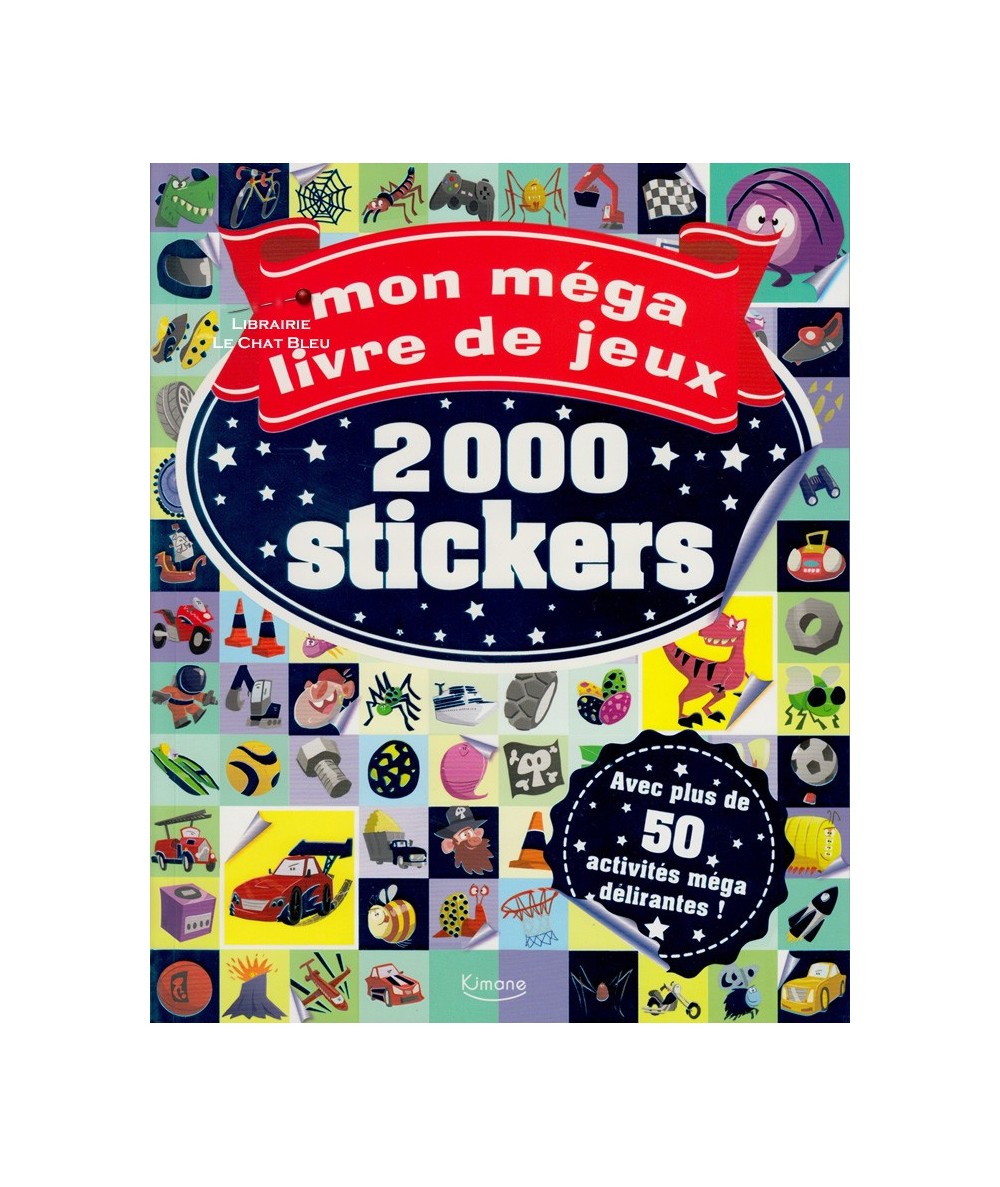 Mon méga livre de jeux : 2000 stickers