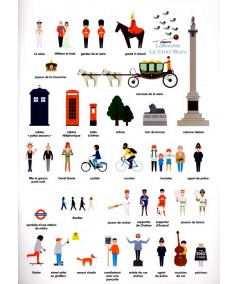 Les docs stickers : LONDRES (Robert Hanson) - 100 autocollants repositionnables