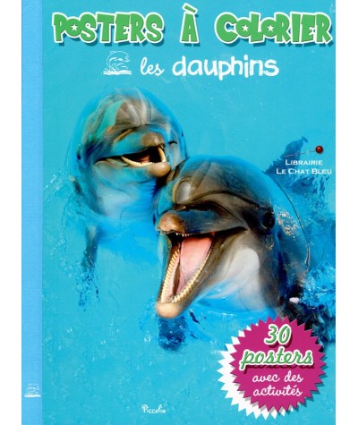 Posters à colorier : Les dauphins