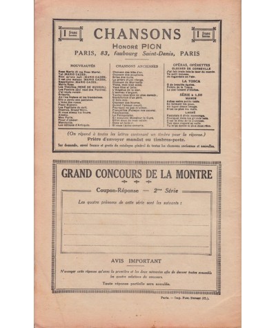 Journal illustré Midinette n° 98 du 28 septembre 1928 - Melle Véra Korêne en couverture
