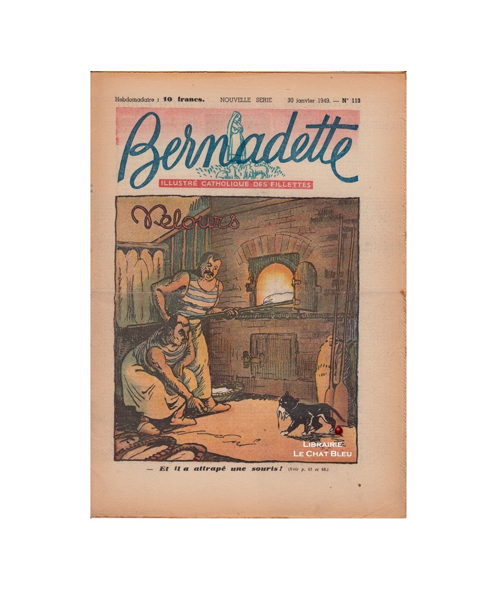 Revue Bernadette N° 113 du 30 janvier 1949 : Velours (J. Cornudet)