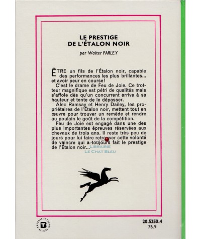 Le prestige de l'Etalon noir (Walter Farley) - Bibliothèque verte - Hachette