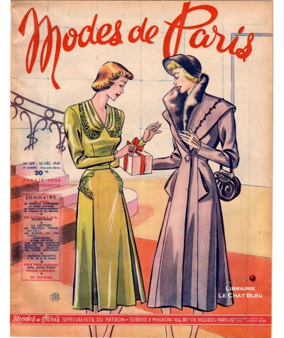 Journal Modes de Paris N° 159 du 30 décembre 1949