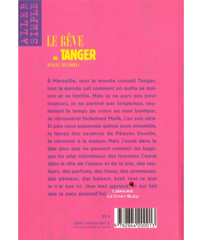 Le rêve de Tanger (Régine Detambel) - Aller simple N° 2 - Editions Magnier