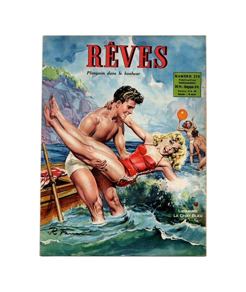 Magazine Rêves n° 370 paru en 1953 : Plongeon dans le bonheur
