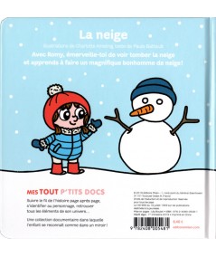 Mes Tout P'tits Docs : La neige (Charlotte Ameling, Paule Battault) - MILAN Jeunesse