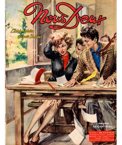 Magazine Nous Deux n° 312 paru en 1953 : Bourrasque…