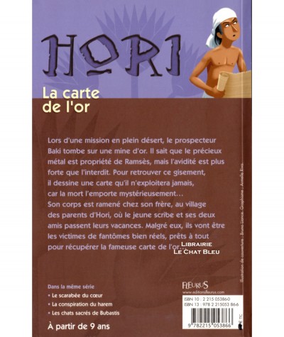 HORI scribe et détective T4 : La carte de l'or (Béatrice Egémar) - Editions Fleurus