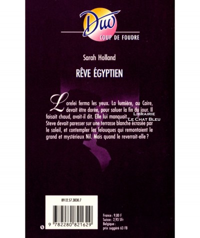Rêve égyptien (Sarah Holland) - Harlequin DUO Coup de foudre N° 148