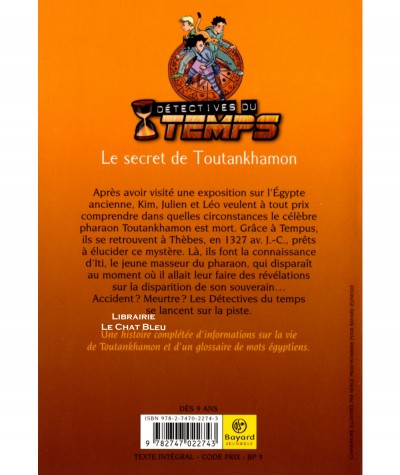 Détectives du temps T5 : Le secret de Toutankhamon (Fabian Lenk) - Bayard poche