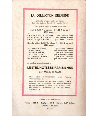 La coupe du bonheur (Iris Danbury) - Collection Delphine N° 302 - Les Éditions Mondiales