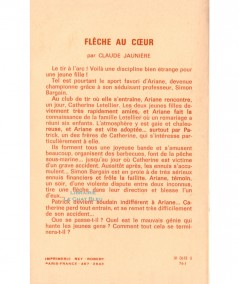 Flèche au coeur (Claude Jaunière) - Editions Tallandier