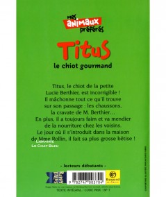 S.O.S. Animaux : Titus le chiot gourmand (Jenny Dale) - Bayard poche N° 606