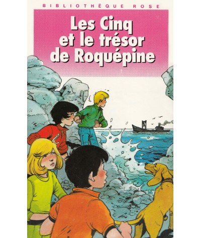 Les Cinq et le trésor de Roquépine (Claude Voilier) - Bibliothèque Rose N° 844 - Hachette