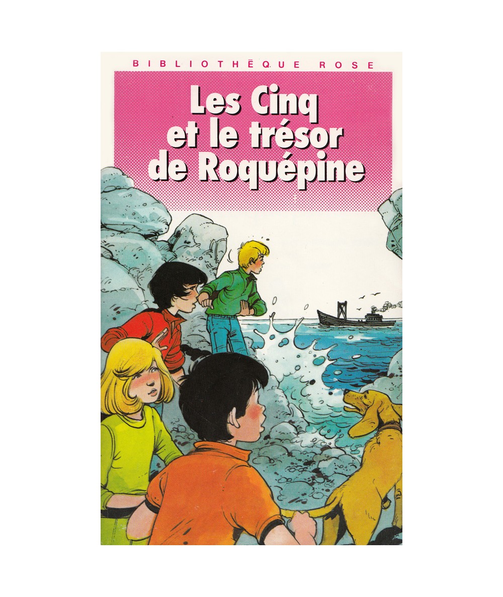 Les Cinq et le trésor de Roquépine (Claude Voilier) - Bibliothèque Rose N° 844 - Hachette