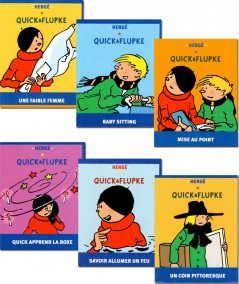 Extrait de Quick & Flupke en format mini (Hergé) : Savoir allumer un feu  - Editions Casterman