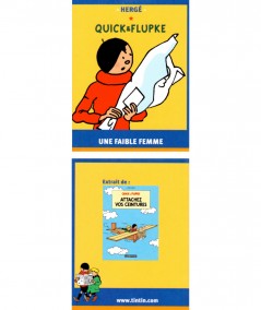Extrait de Quick & Flupke en format mini (Hergé) : Une faible femme  - Editions Casterman