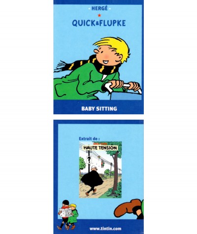 Extrait de Quick & Flupke en format mini (Hergé) : Baby sitting  - Editions Casterman