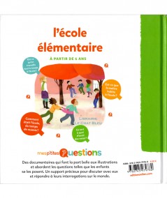 Mes p'tites questions : L'école élémentaire (Pascale Hédelin) - MILAN Jeunesse