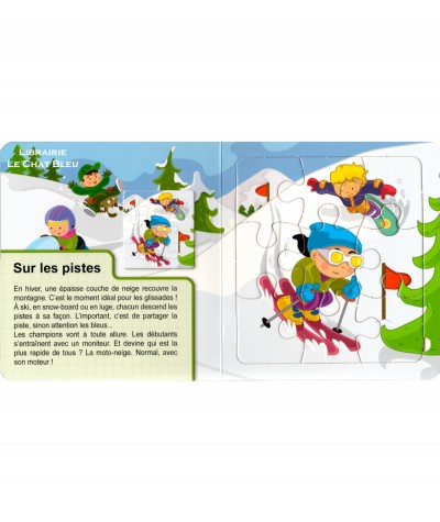 Livre puzzles : La montagne - Editions Cerise Bleue