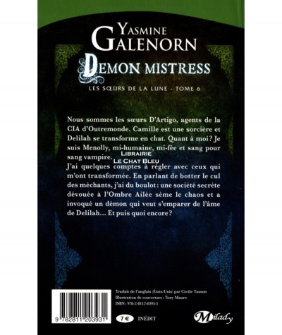 Les soeurs de la lune T6 : Demon mistress (Yasmine Galenorn) - Collection Bit-Lit - Editions Milady