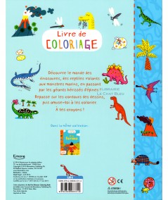 Livre de coloriage : Au temps des dinosaures - Editions Kimane