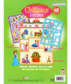 Châteaux à décorer + 100 stickers - Livre d'activité LLC