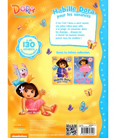 Dora l'exploratrice : Habille Dora pour les vacances - Editions Albin Michel