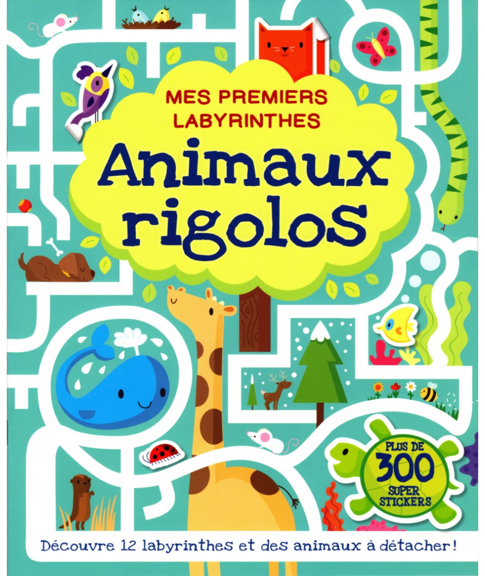 Mes premiers labyrinthes : Animaux rigolos - Editions Kimane