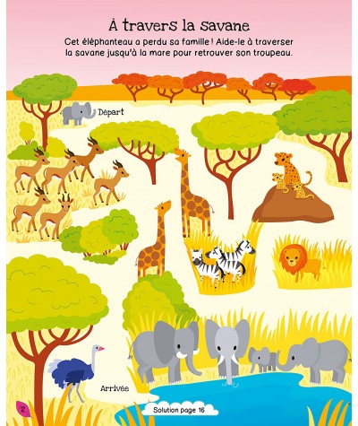 Mes premiers labyrinthes : Animaux rigolos (page 2) - Editions Kimane