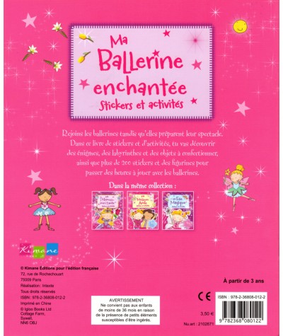 Ma Ballerine enchantée : Stickers et activités - Editions Kimane