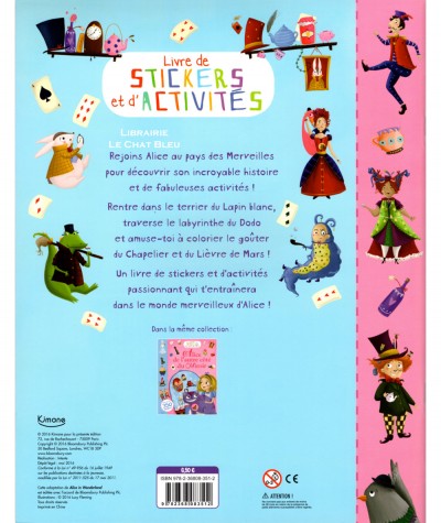 Livre de stickers et d'activités : Alice au pays des Merveilles - Editions Kimane