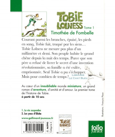 Tobie Lolness T1 : La vie suspendue (Timothée de Fombelle) - Folio Junior N° 1528