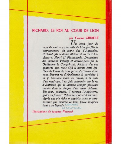 Richard, le roi au Coeur de lion (Yvonne Girault) - Collection Spirale N° 408