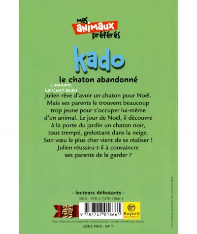 100 % Animaux : Kado, le chaton abandonné (Jenny Dale) - Bayard Poche N° 605