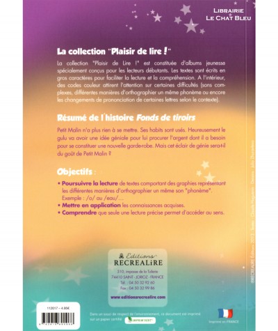 Fonds de tiroirs (Claude Huguenin) - Plaisir de lire ! - Editions RECREALIRE