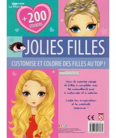 Jolies filles : Customise et colorie des filles au top ! - 200 stickers - Editions LLC