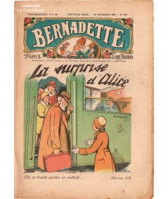 Revue Bernadette N° 522 du 31 décembre 1939 : La surprise d'Alice