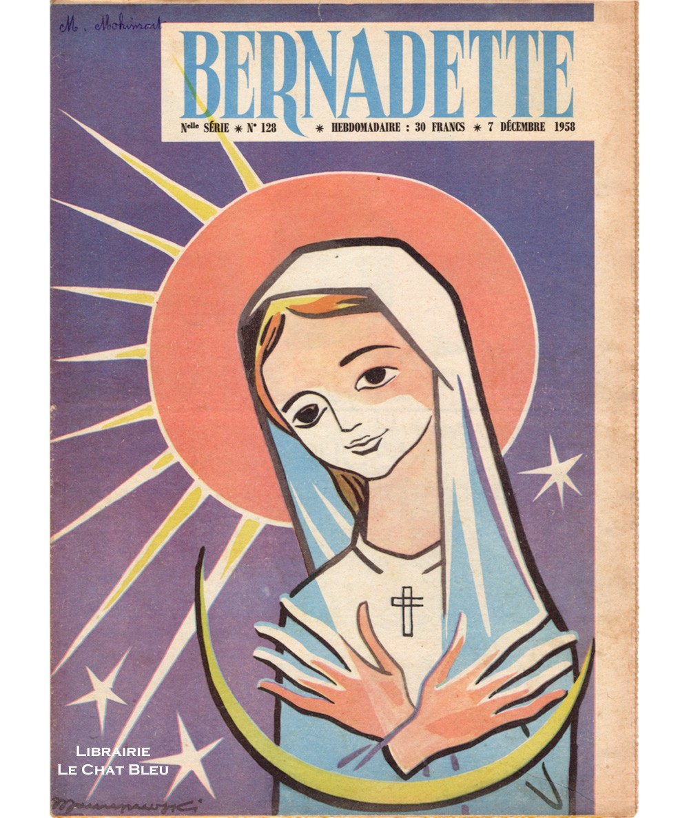 Revue Bernadette N° 128 du 7 décembre 1958