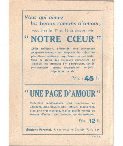 Coeur égaré (Claude Dominique) - Le Petit Livre Ferenczi N° 1661