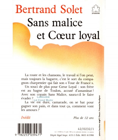 Sans Malice et Coeur Loyal (Bertrand Solet) - Le livre de poche N° 232