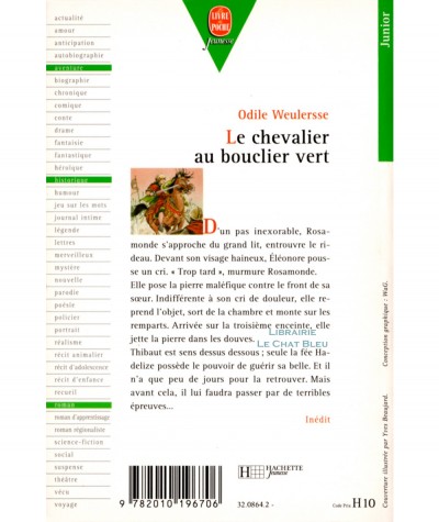 Le chevalier au bouclier vert (Odile Weulersse) - Le livre de poche N° 320
