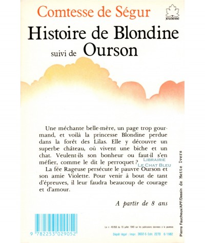 Histoire de Blondine suivi de Ourson (La Comtesse de Ségur) - Le Livre de Poche N° 77