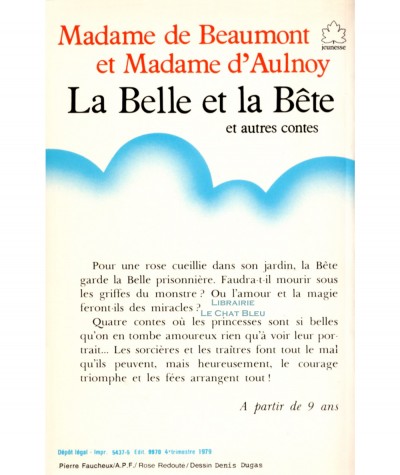 La Belle et la bête et autres contes (Madame de Beaumont & Madame d'Aulnoy) - Le Livre de Poche N° 21