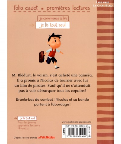 Le Petit Nicolas T12 : La bande des pirates (Emmanuelle Lepetit) - Folio Cadet N° 77 - Gallimard