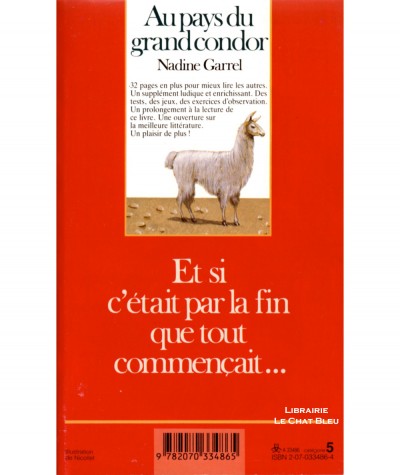 Au pays du grand condor (Nadine Garrel) - Folio Junior N° 486 - Gallimard