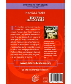 Chroniques des Temps obscurs T1 : Frère de Loup (Michelle Paver) - Le livre de poche N° 1407