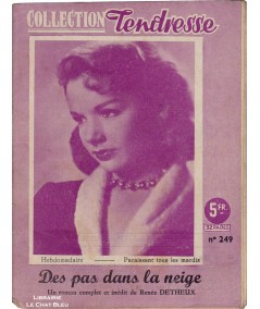 Des pas dans la neige (Renée Detheux) - Piper LAURIE en couverture - Tendresse N° 249