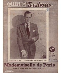 Mademoiselle de Paris (Hady White) - Robert MONTGOMERY en couverture - Tendresse N° 179