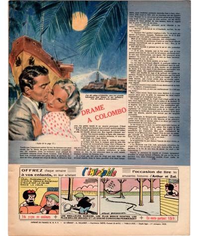 Magazine Nous Deux n° 145 paru en 1950 : La jolie brodeuse…